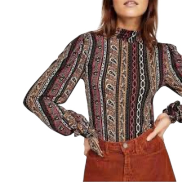 Free People Donatella Body Hugging Blouse - Picture 2 of 7